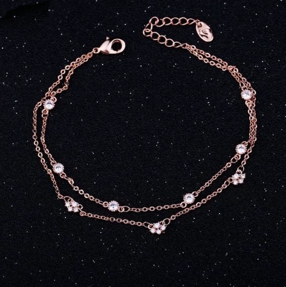 NEW ROSE GOLD PLATED DIAMONDS BY YARD BRACELET - Picture 2 of 5